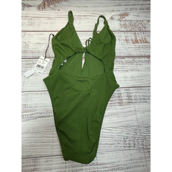 NWT ROBIN PICCONE Basil Green One piece SWIMSUIT SIZE 4 - Picture 4 of 6